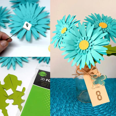 Therm O Web iCraft 3D Double-sided Adhesive Foam Squares (White), 1/4 in x 1/4 in 3683