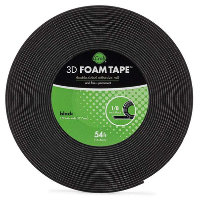 3D Foam Tape- Big Square- 6 Sheets