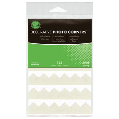 Therm O Web iCraft Decorative Photo Corners, Ivory 3869