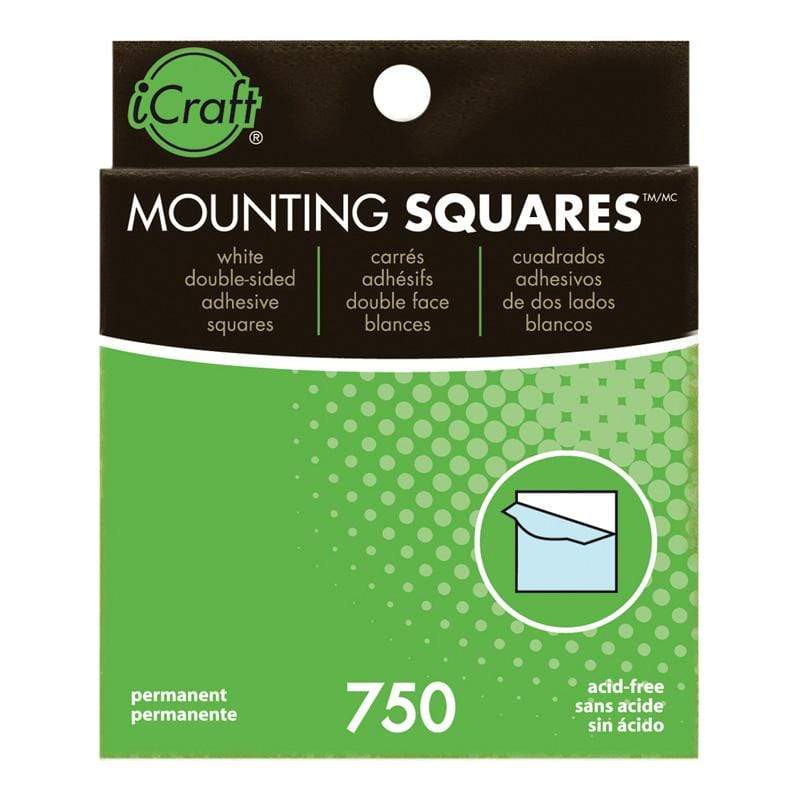 Therm O Web iCraft Mounting Squares Permanent Adhesive (White), 750 Count 3872