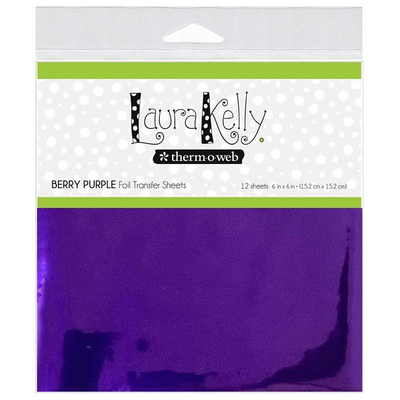 Therm O Web Laura Kelly Foil Transfer Sheets, Berry Purple 18184