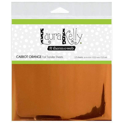Therm O Web Laura Kelly Foil Transfer Sheets, Carrot Orange 18180