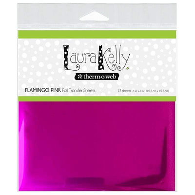 Therm O Web Laura Kelly Foil Transfer Sheets, Flamingo Pink 18185