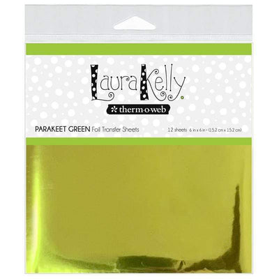 Therm O Web Laura Kelly Foil Transfer Sheets, Parakeet Green 18182