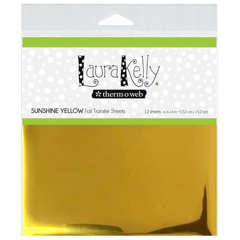Therm O Web Laura Kelly Foil Transfer Sheets, Sunshine Yellow 18181
