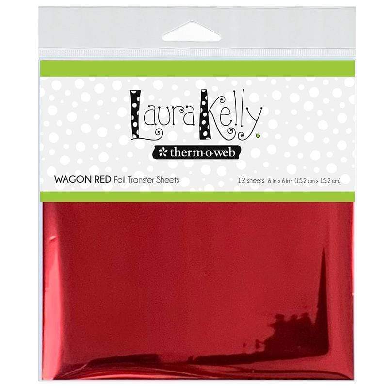 Therm O Web Laura Kelly Foil Transfer Sheets, Wagon Red 18179