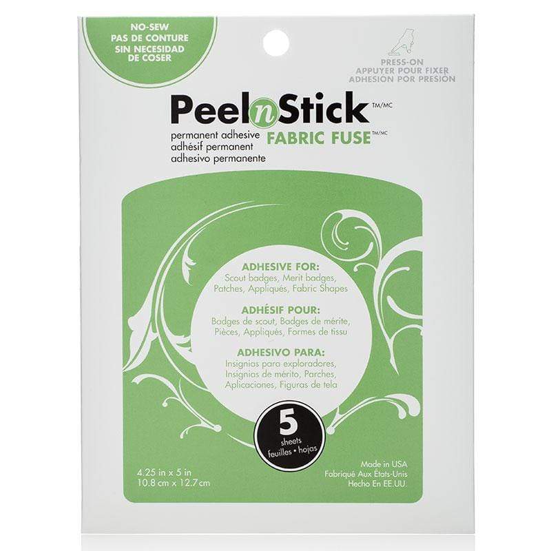 HeatnBond Fabric Fuse PeelnStick Adhesive Sheet 4.25 in x 5 in, 5 pack –