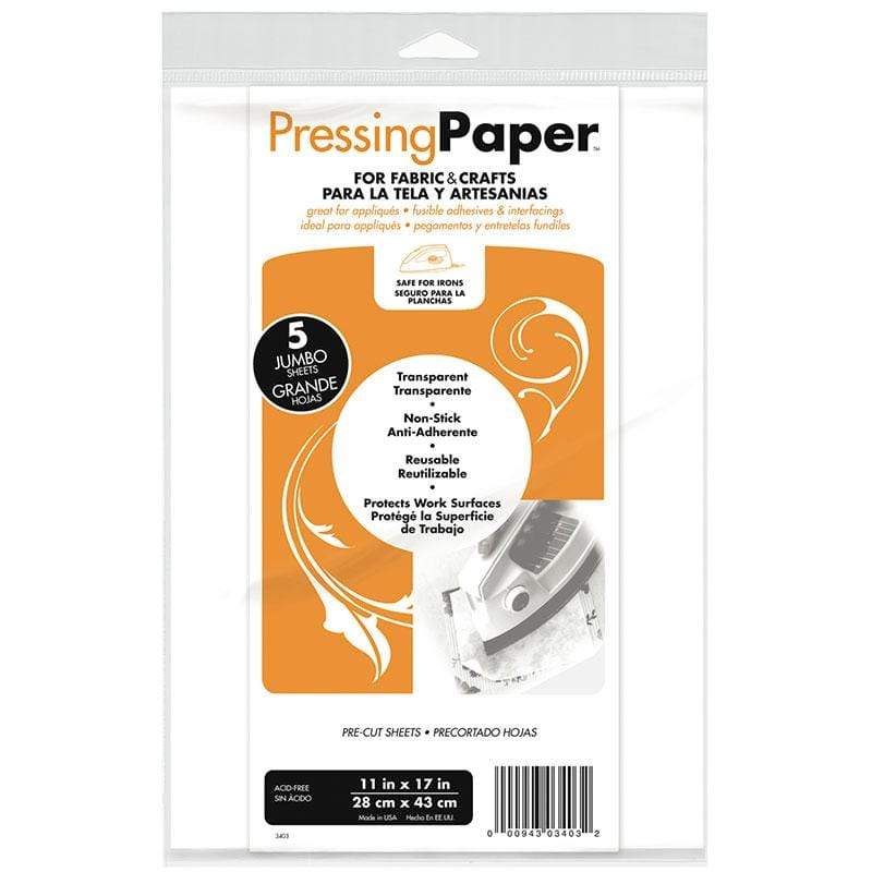 Therm O Web Pressing Paper Fabric and Craft Sheets 11 in x 17 in, 5 pack 3403
