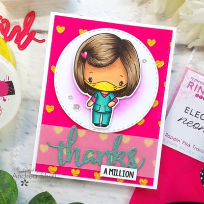 Therm O Web Rina K. Designs Neon Flock Transfer Sheets, Poppin' Pink 18168