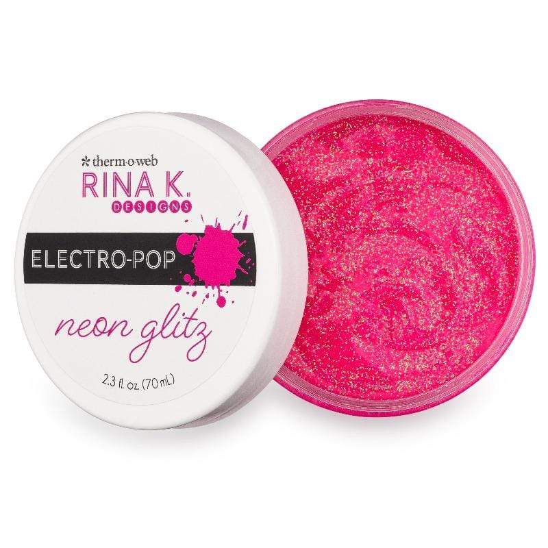 Therm O Web Rina K. Designs Neon Glitz Glitter Gel, Poppin' Pink 18172
