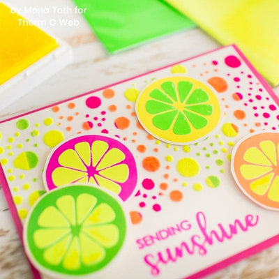 Therm O Web Rina K. Designs StampnStencil Detail Stencil, Sending Sunshine 18156