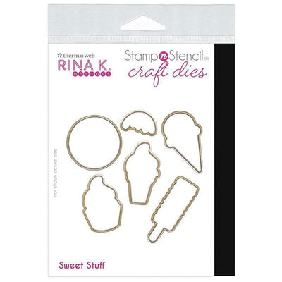 Therm O Web Rina K. Designs StampnStencil Die Set, Sweet Stuff 18159
