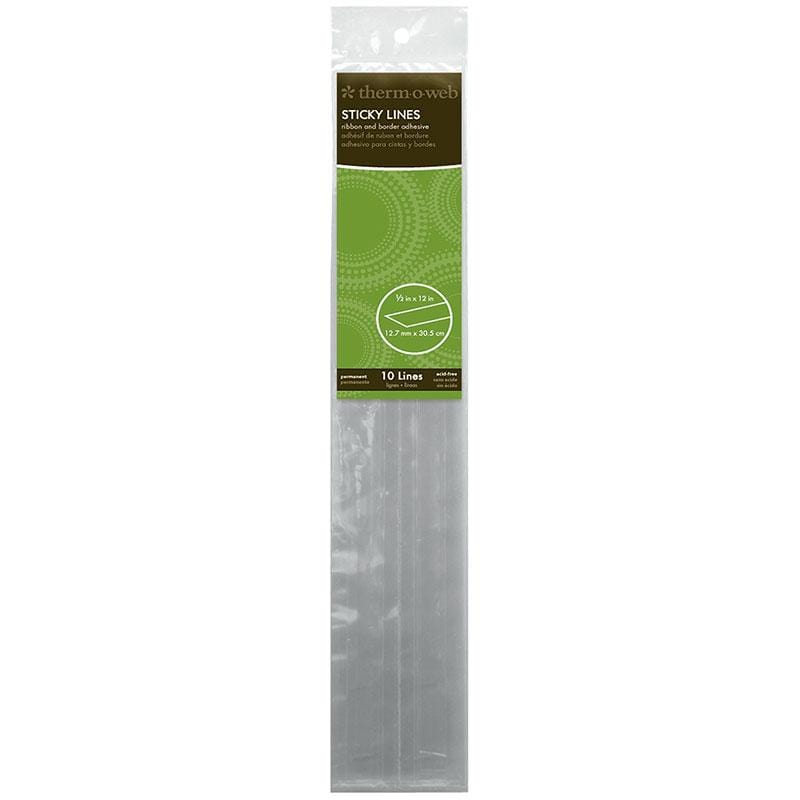 Therm O Web Sticky Lines Clear Adhesive 10pk, 1/2 in x 12 in 3698