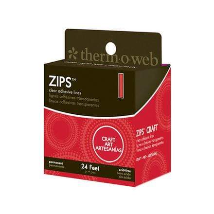 Therm O Web Zips Clear Adhesive Lines 24 ft, Craft 3789