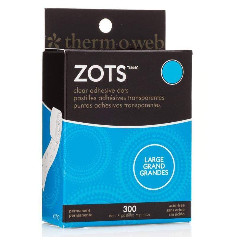 Therm O Web Zots Clear Adhesive Dots Roll 300 count, Large 3783