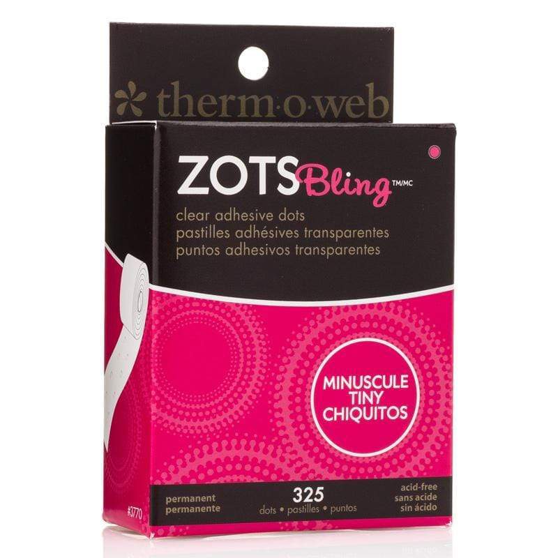 Therm O Web Zots Clear Adhesive Dots Roll 325 count, Bling 3770