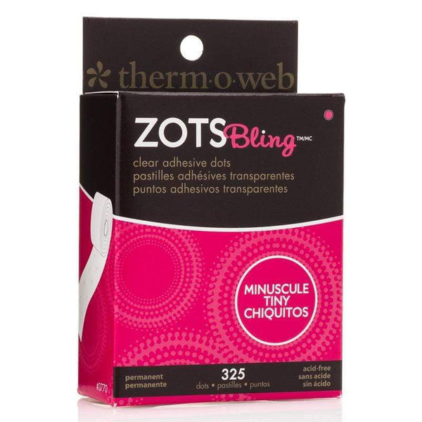  Thermoweb Zots Clear Adhesive Dots, Removable 3/8 X1/64 Thick  200/Pkg